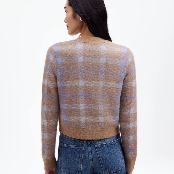 BNWT NEW Madewell Alpaca Blend V-neck Button down Cardigan Sweater Top Sz LARGE! - Picture 4 of 6